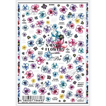  P132 XRAY-004 X-Ray Flowers  -Lovable-